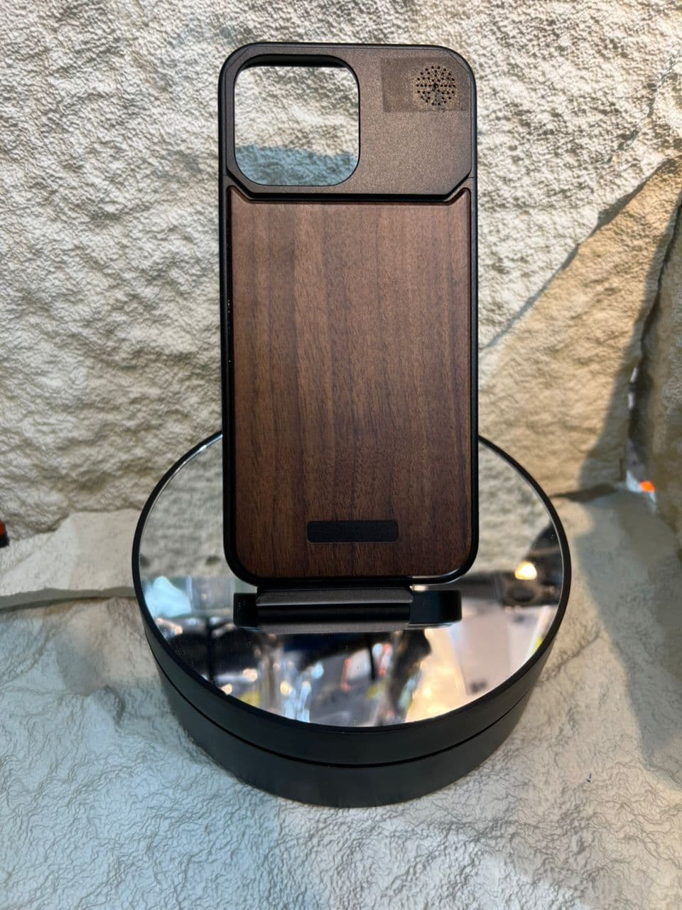 Coque Bois Premium avec Bouton