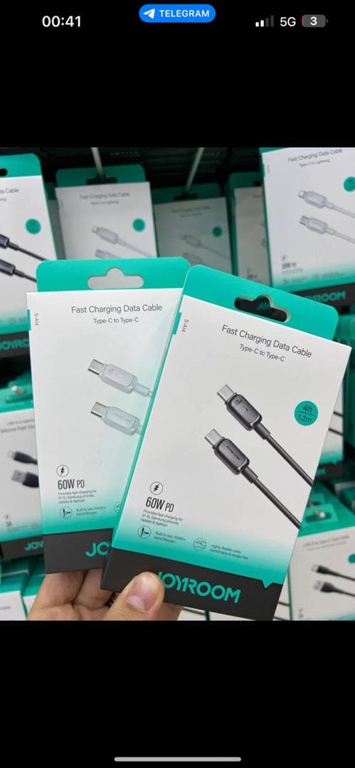 Câble Joyroom USB-C vers USB-C 60W (1.2m)